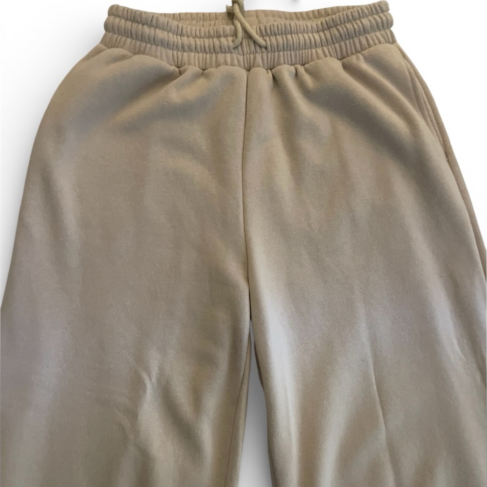 Free Haven Neutral Wide-Leg Lounge Pants – Elevated Minimalist Style Women’s L - Picture 6 of 13